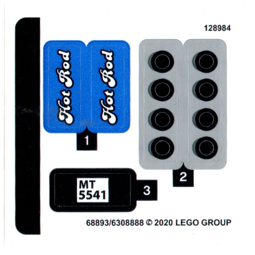 Sticker Sheet for Set 40409-1 [No Color/Any Color]