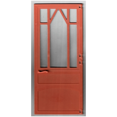 Scala, Door Mullioned, Hinged 10 × 1 × 18 2/3 Salmon