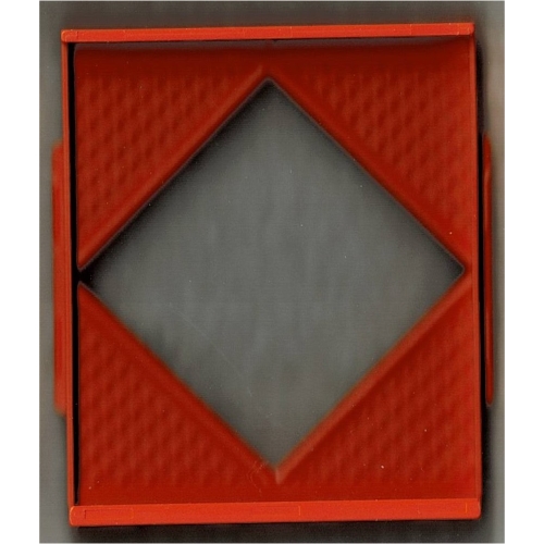 Scala, Building, Wall, Diamond Shaped Window 8 × 2 × 8 Orange