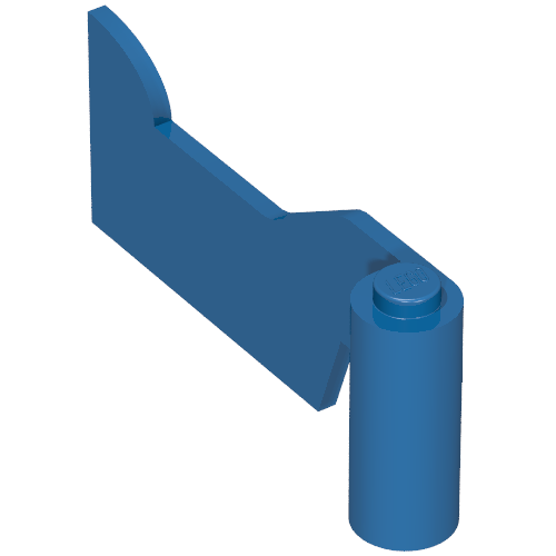 Fabuland, Door 1 × 6 × 2 Left Blue