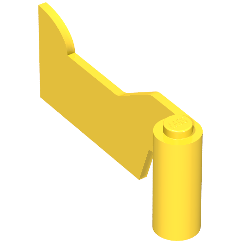 Fabuland, Door 1 × 6 × 2 Left Yellow