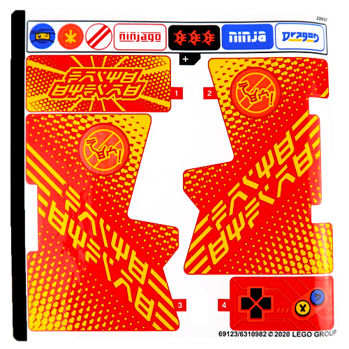 Stickerbogen für Set 71714-1 [Keine Farbe/Beliebige Farbe]