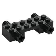 Brick Special 2 × 6 with Protruding Axle Holes Schwarz
