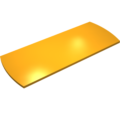 Scala, Tile 8 × 20 × 2/3 Round Ends Medium Orange