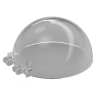 Windscreen 8 × 8 × 3 Dome with Dual 2 Fingers - 7 Teeth Trans-Clear