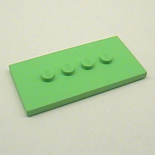 Scala, Plate Special 3 × 6 with 4 Inline Top Studs Medium Green