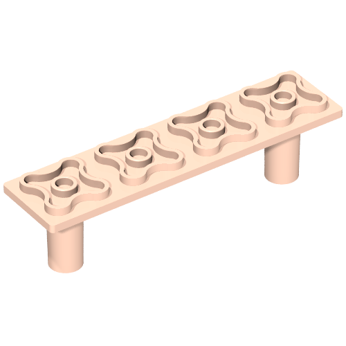 Scala, Support, Bed 2 × 8 × 1 2/3 Light Salmon
