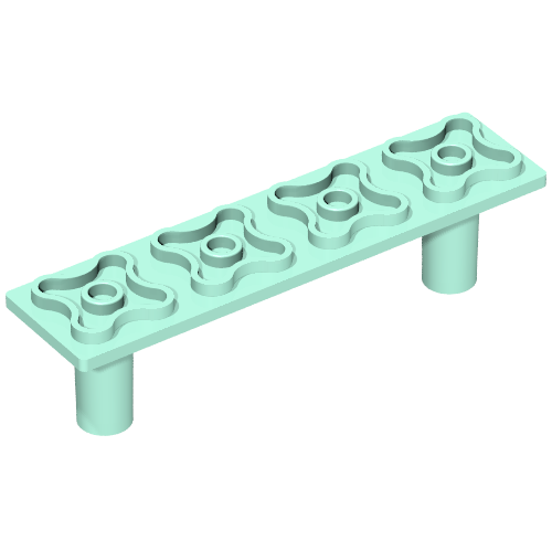 Scala, Support, Bed 2 × 8 × 1 2/3 Aqua