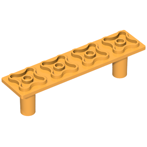 Scala, Support, Bed 2 × 8 × 1 2/3 Medium Orange