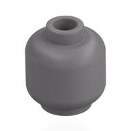 Minifig Head [Plain] [Vented Stud - Center Hole] Flat Silver