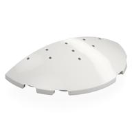 Brick Round 3 × 6 Half Circle with Dark Bluish Grey Dots print White
