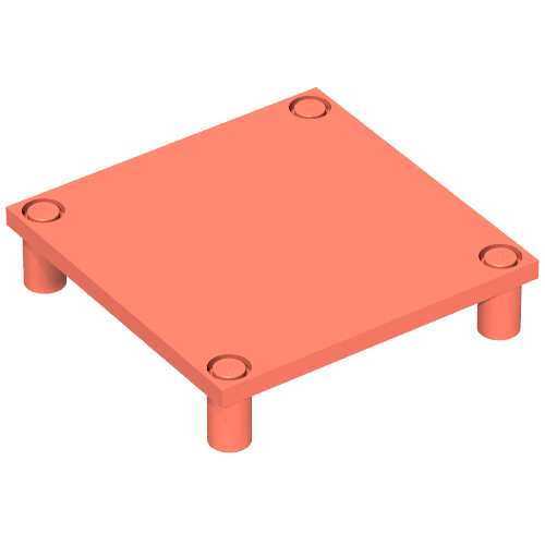 Scala, Table 7 × 7 × 1 1/3 Salmon