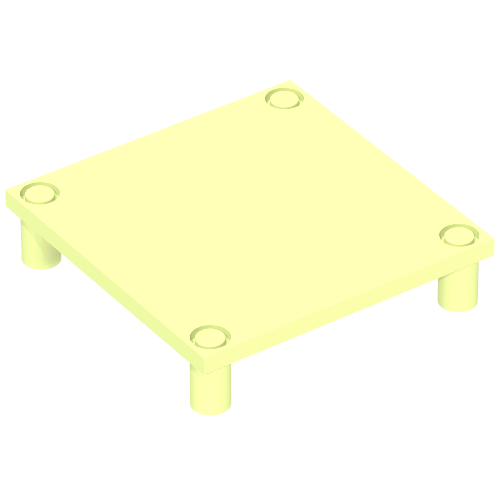 Scala, Table 7 × 7 × 1 1/3 Light Lime