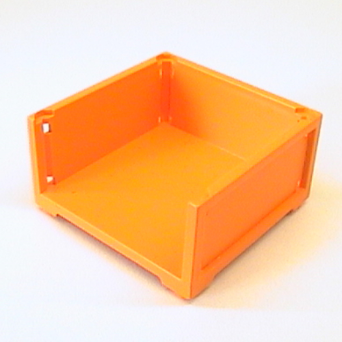 Scala, Container / Box 7 × 7 × 3 with 3 sides Orange