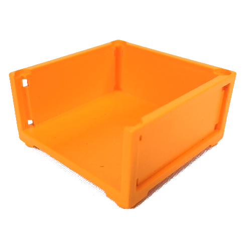 Scala, Container / Box 7 × 7 × 3 with 3 sides Mittelorange