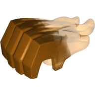 Hand with Trans-Orange Flames Pearl Gold