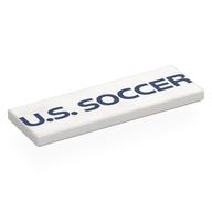 Tile 2 × 6 with Dark Blue 'U.S. SOCCER' print Weiß