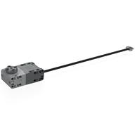 Motor, Large Angular Position, Light Bluish Gray Housing, Black Wire Dark Bluish Gray