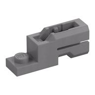Launcher, Plate Special 1 × 2 with Mini Blaster Square Mattsilber