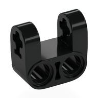 Technic Axle and Pin Connector Perpendicular Double Split [Reinforced] Schwarz