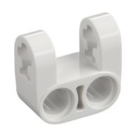 Technic Axle and Pin Connector Perpendicular Double Split [Reinforced] White
