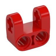 Technic Axle and Pin Connector Perpendicular Double Split [Reinforced] Red