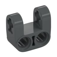 Technic Axle and Pin Connector Perpendicular Double Split [Reinforced] Dark Bluish Gray