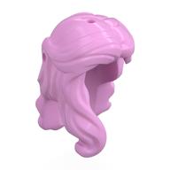 Hair Long, Wavy with Lock on Side in Leuchtrosa