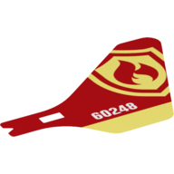 Wing, Tail, with Fire Logo Print (Fire Helicopter) [No Color/Any Color]