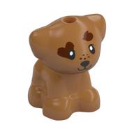 Animal, Dog Pup with Reddish Brown Spots print Medium Nougat
