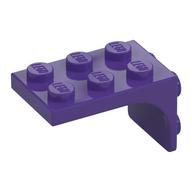 Winkel 2 × 3 - 2 × 2, gebogen Seiten Dunkellila