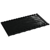 Plate Special 10 × 16 with Studs on Edges and Bar Handles on 1 Side in Black