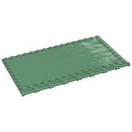 Plate Special 10 × 16 with Studs on Edges and Bar Handles on 1 Side Sandgrün