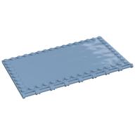 Plate Special 10 × 16 with Studs on Edges and Bar Handles on 1 Side Sand Blue