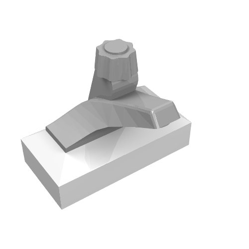 Tap 1 × 2 Base with Light Gray Spout