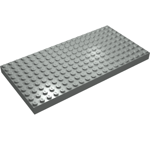 Brick 10 × 20 without Bottom Tubes, with '+' Cross Support (early Baseplate)