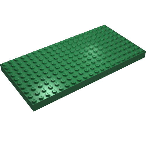 Brick 10 × 20 with Bottom Tubes in single row around edge, with '+' Cross Support