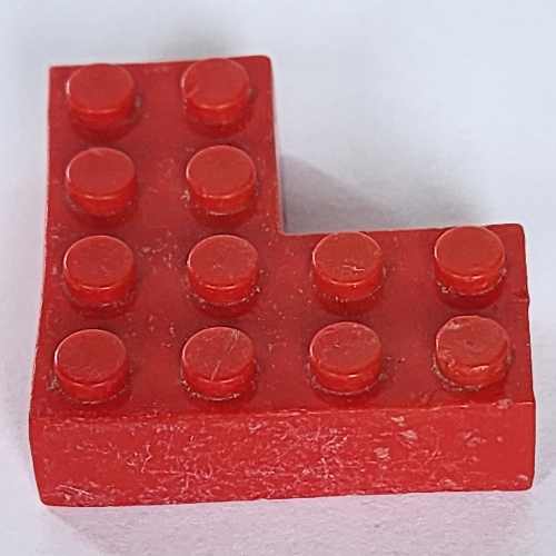 Brick 4 × 4 Corner without Bottom Tubes Rot
