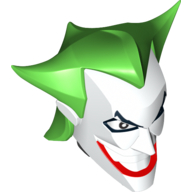 Large Figure Head Joker Print White