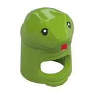 Costume / Mask, Snake with Black Eyes, Red Tongue print Lime