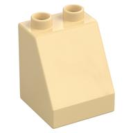 Duplo Brick 2 × 2 × 2 Slope Tan