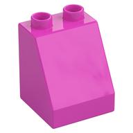 Duplo Stein 2 × 2 × 2 Dachstein Dunkelrosa