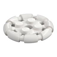 Plate Special 2 × 2 with Bar Frame Round White