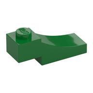 Brick Curved, 3 × 1 with 1/3 Inverted Cutout Green