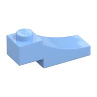 Brick Curved, 3 × 1 with 1/3 Inverted Cutout Bright Light Blue