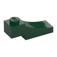 Brick Curved, 3 × 1 with 1/3 Inverted Cutout Dark Green