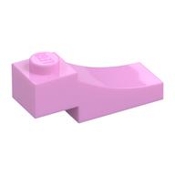 Brick Curved, 3 × 1 with 1/3 Inverted Cutout Bright Pink
