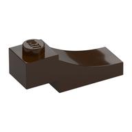 Brick Curved, 3 × 1 with 1/3 Inverted Cutout Dark Brown