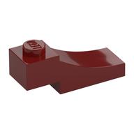 Brick Curved, 3 × 1 with 1/3 Inverted Cutout Dark Red
