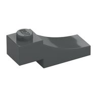 Brick Curved, 3 × 1 with 1/3 Inverted Cutout Dark Bluish Gray